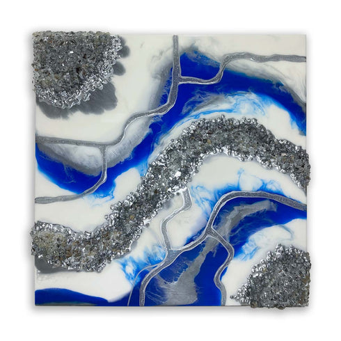 Stolen moments handcrafted epoxy painting